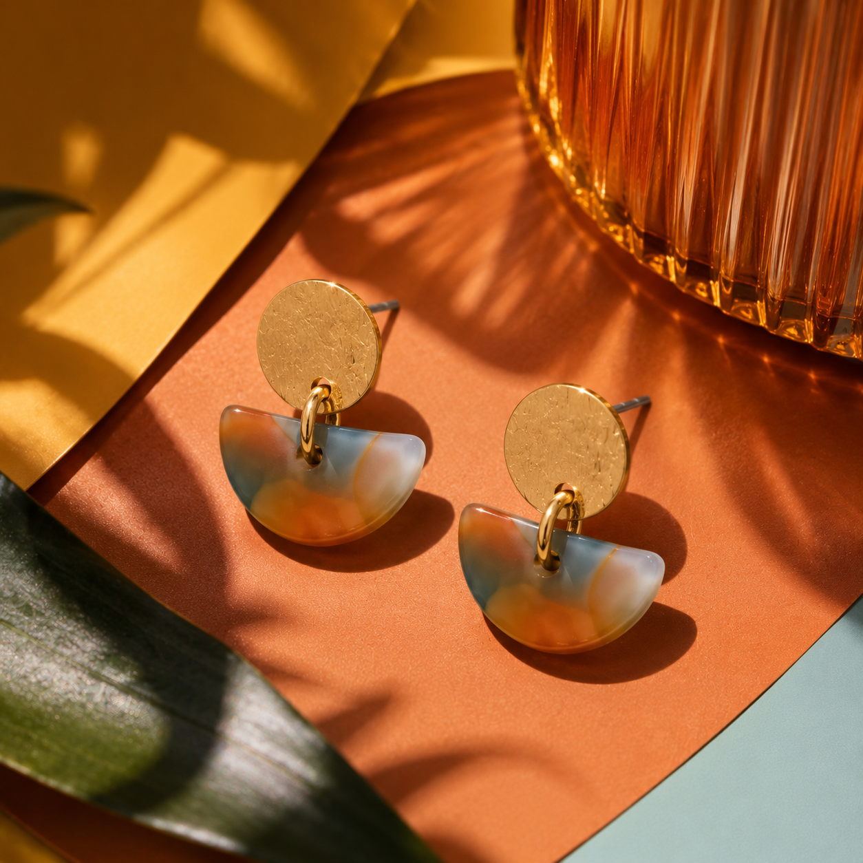 Fabia Petite Resin Earrings 3921