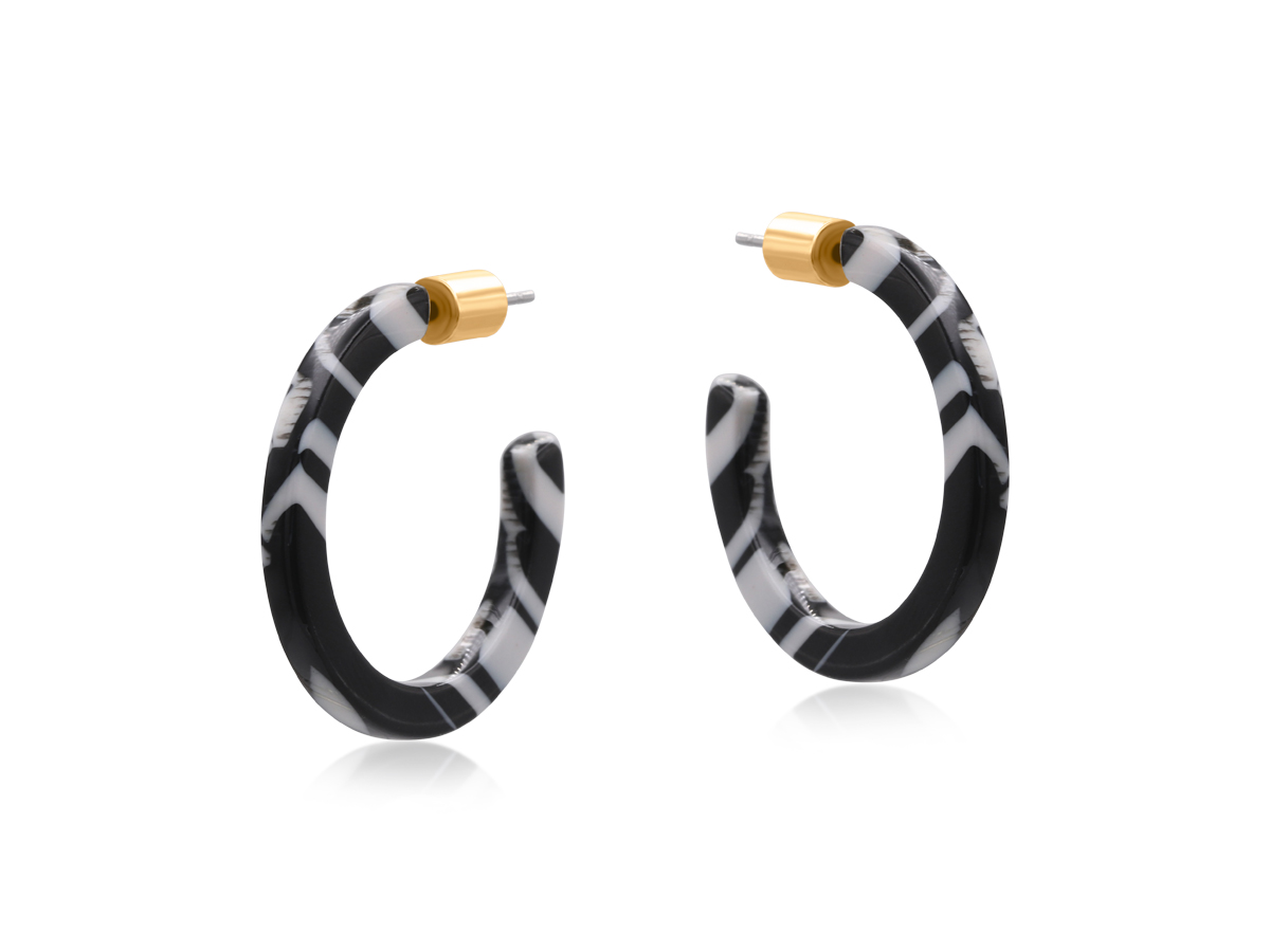 Ithaca Resin Tiny Hoop Earrings 4415